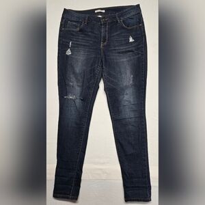 Canyon River Blues 12 Jeans Distressed Stretch Slim Skinny